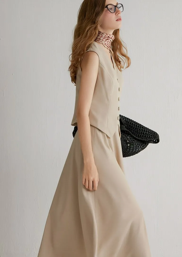 SUIT STYLE TWO PIECE DRESS