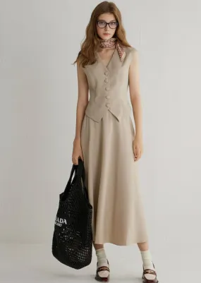 SUIT STYLE TWO PIECE DRESS