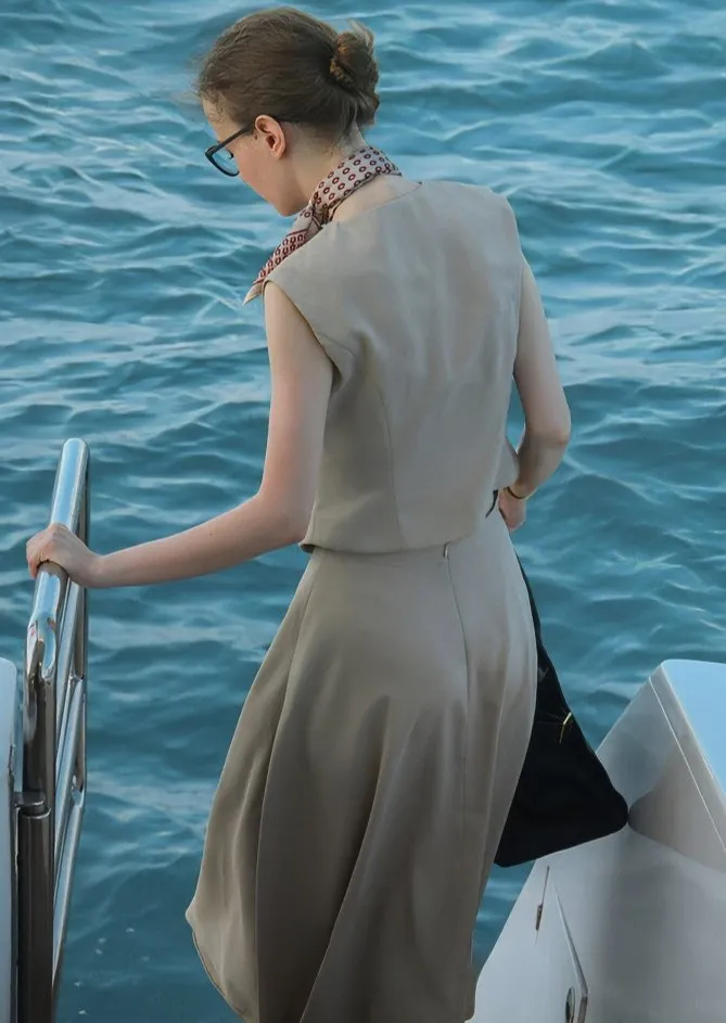 SUIT STYLE TWO PIECE DRESS
