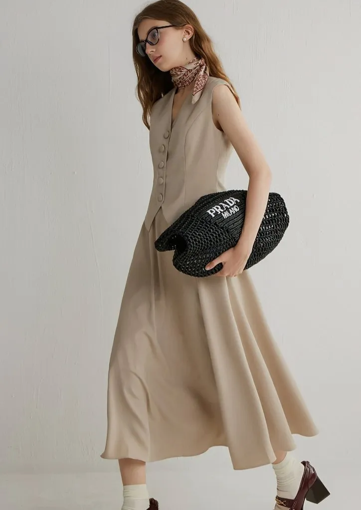 SUIT STYLE TWO PIECE DRESS