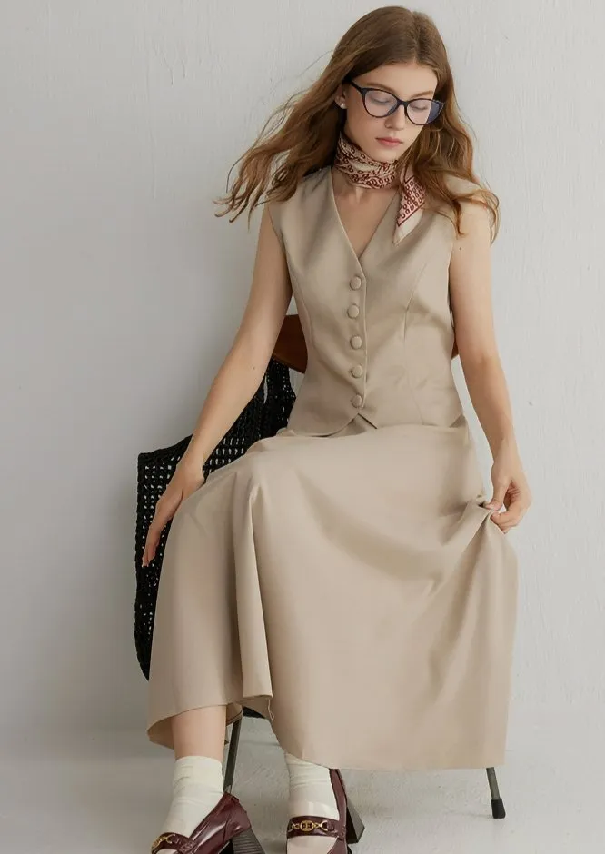SUIT STYLE TWO PIECE DRESS