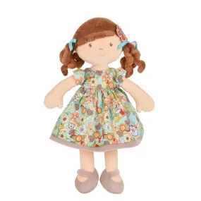 Summer Flower Kid Doll with Brunette Hair