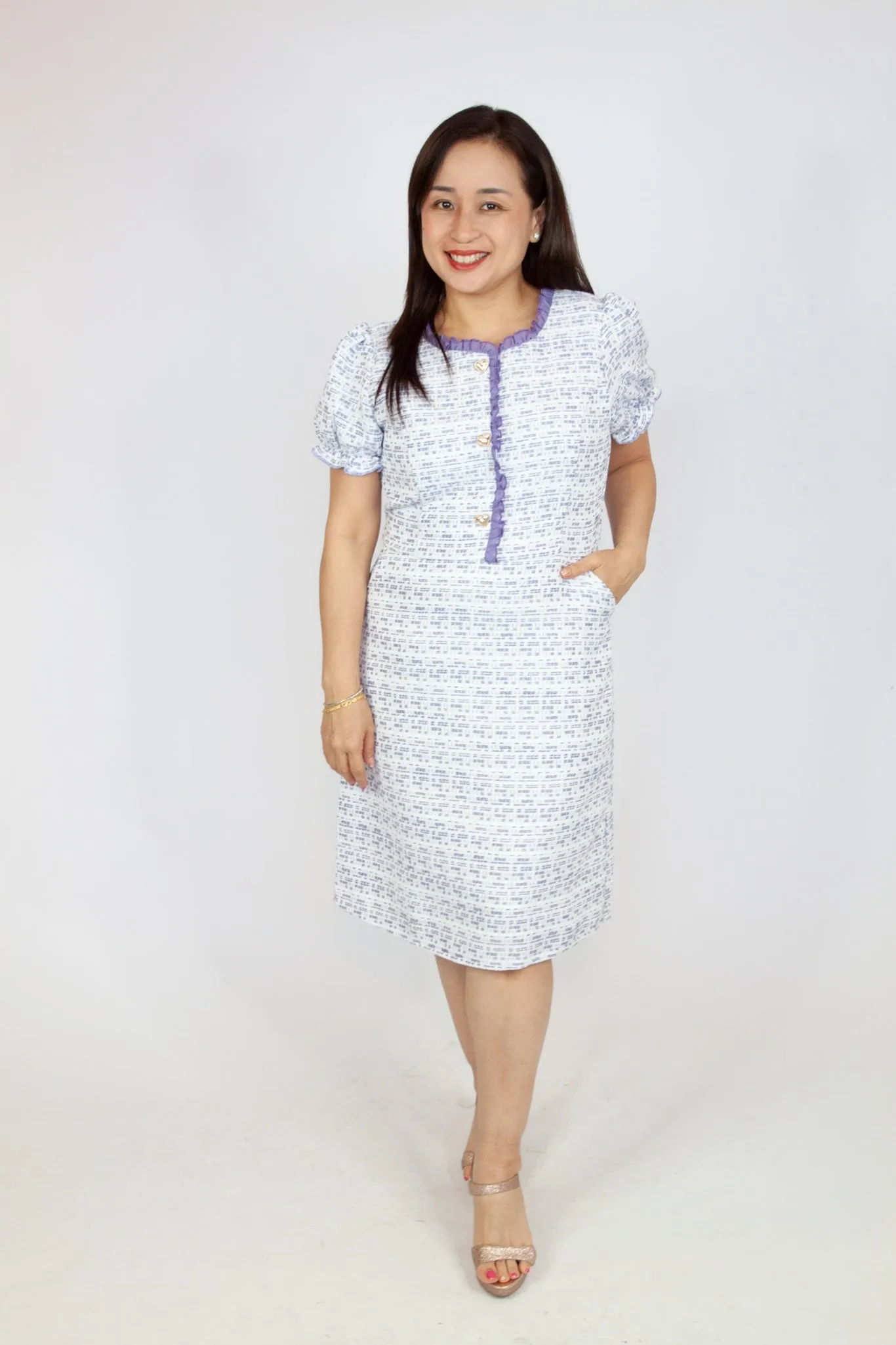 Sweet Vintage Tweed Dress