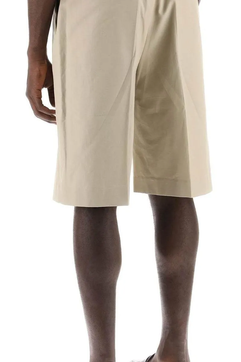 TAILORED CANVAS BERMUDA SHORTS