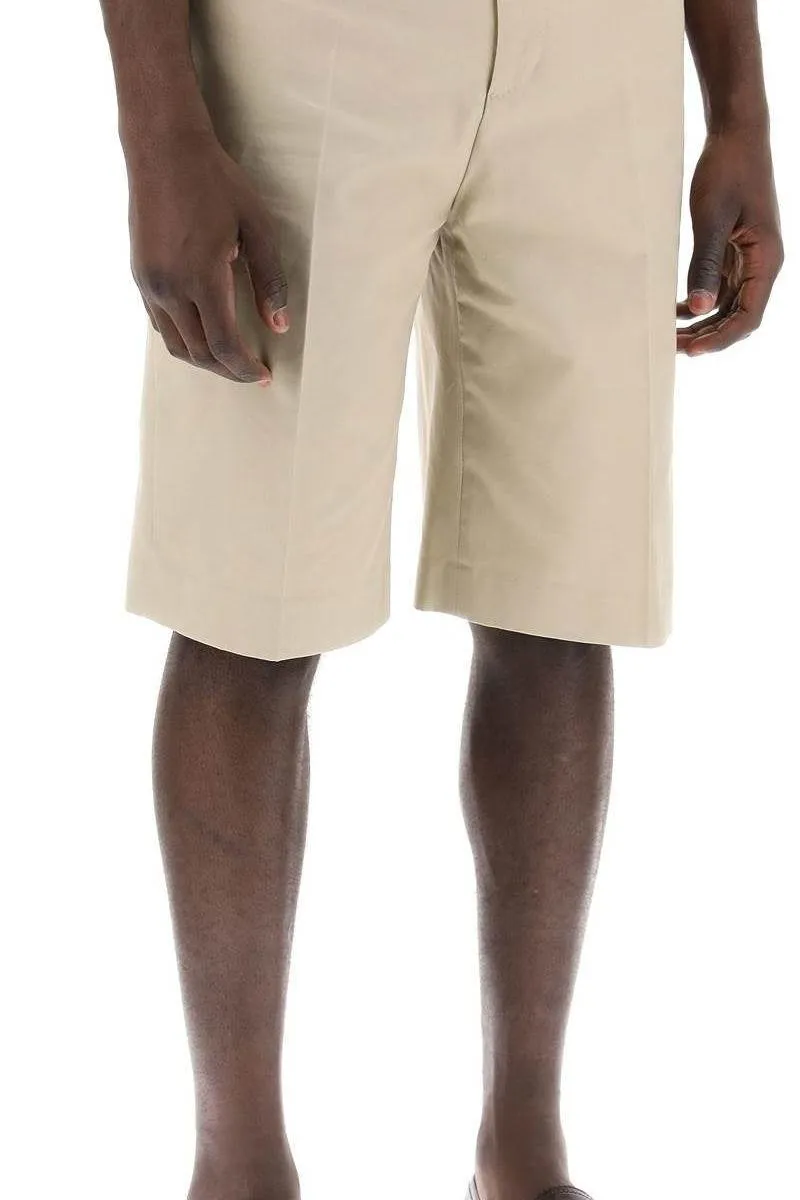 TAILORED CANVAS BERMUDA SHORTS