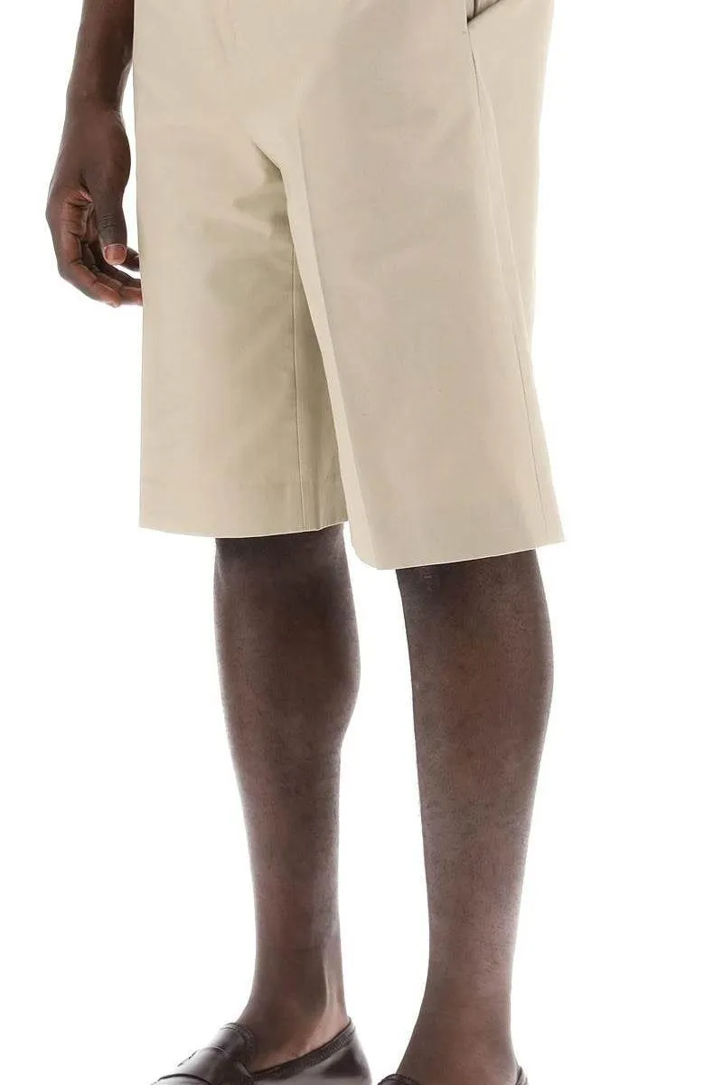 TAILORED CANVAS BERMUDA SHORTS