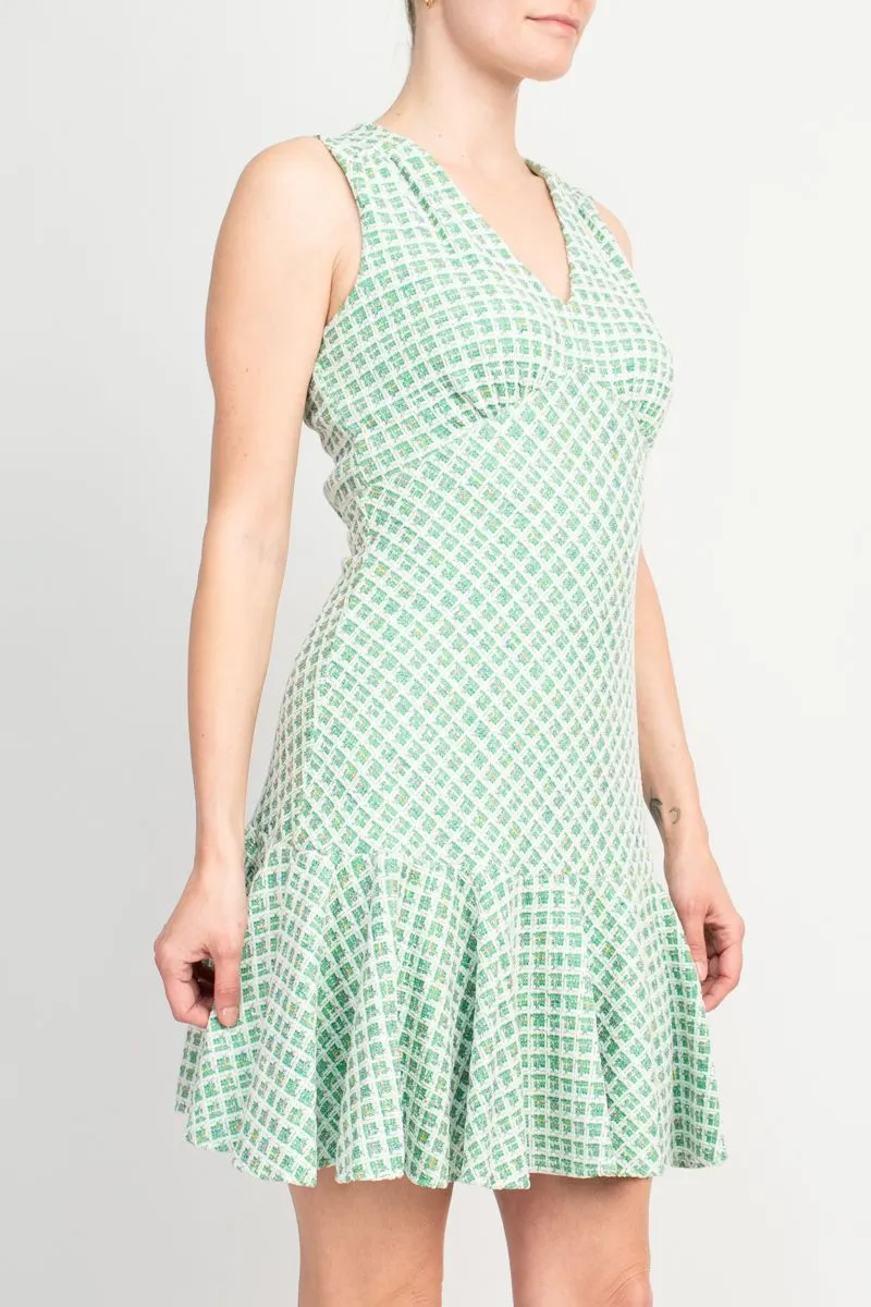 Taylor Soft Boucle V-Neck Dress