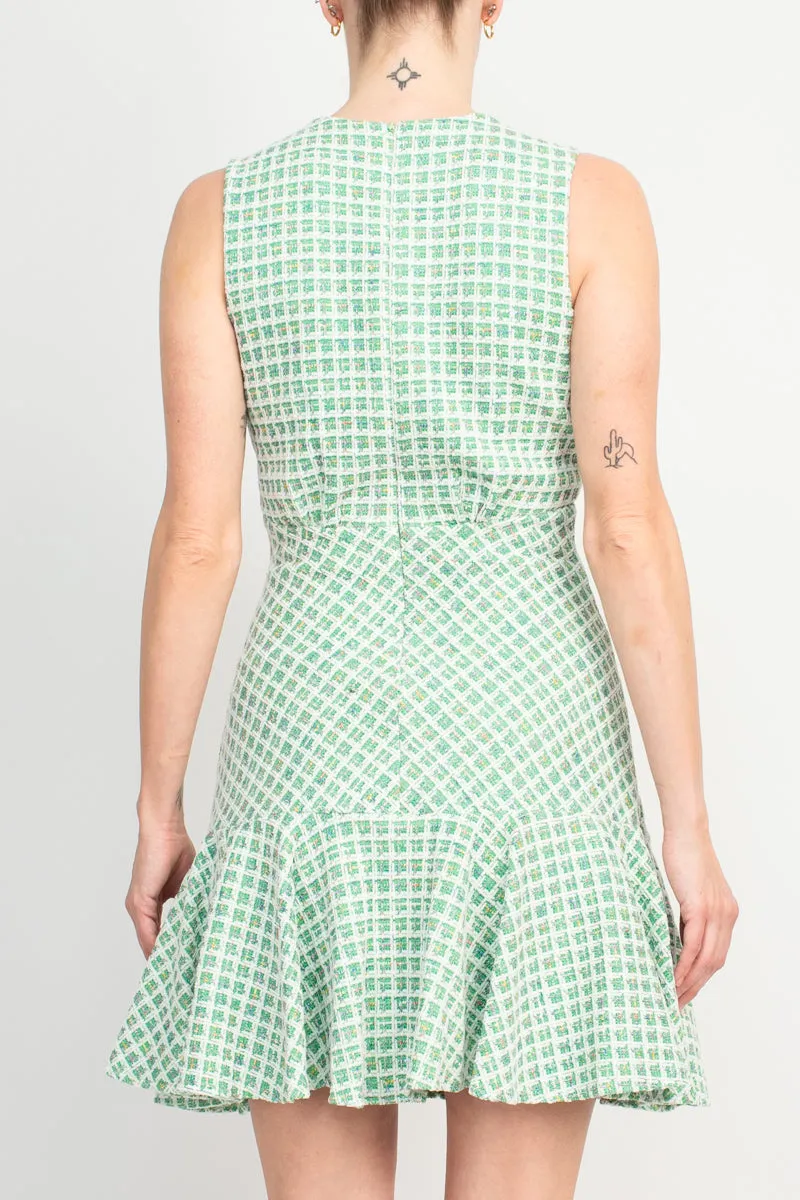 Taylor Soft Boucle V-Neck Dress