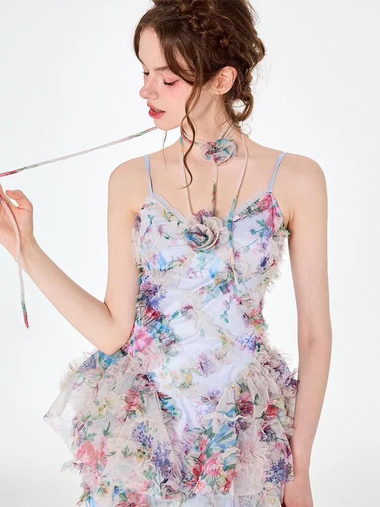 [Unosa] The Blossom Garden Bodycon Mini Dress