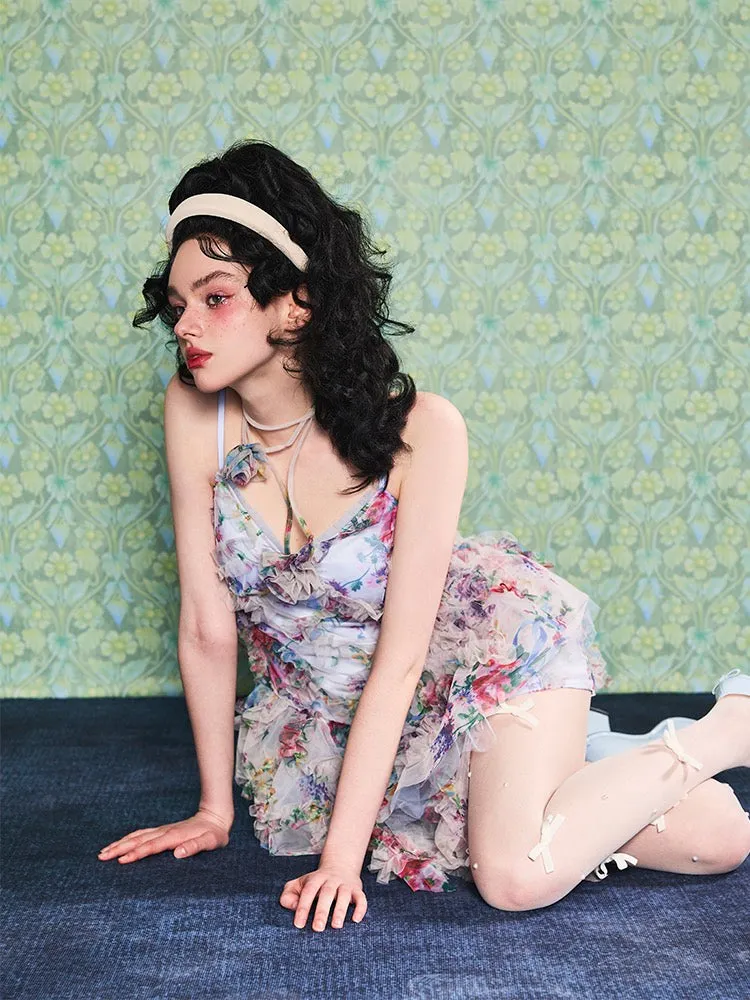 [Unosa] The Blossom Garden Bodycon Mini Dress