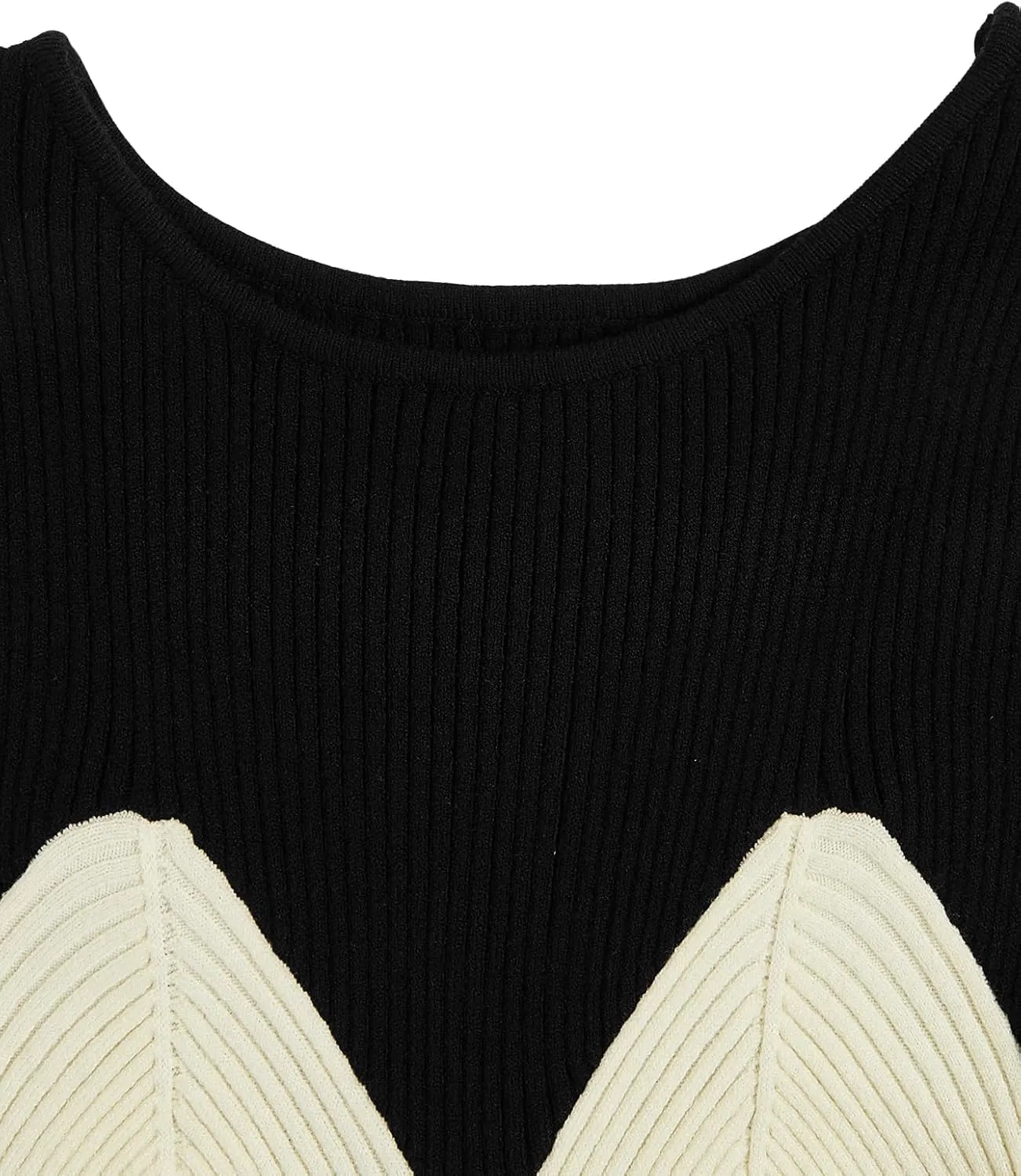 Verdusa Women's Fall Dress Sweater Dress Midi Dress Color Block Knit Bodycon Dress Prom Long Pencil Dress