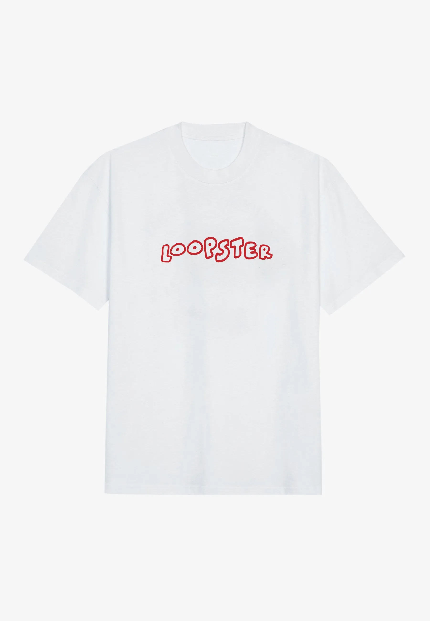 White Cyberus Printed Relaxed Fit Tshirt
