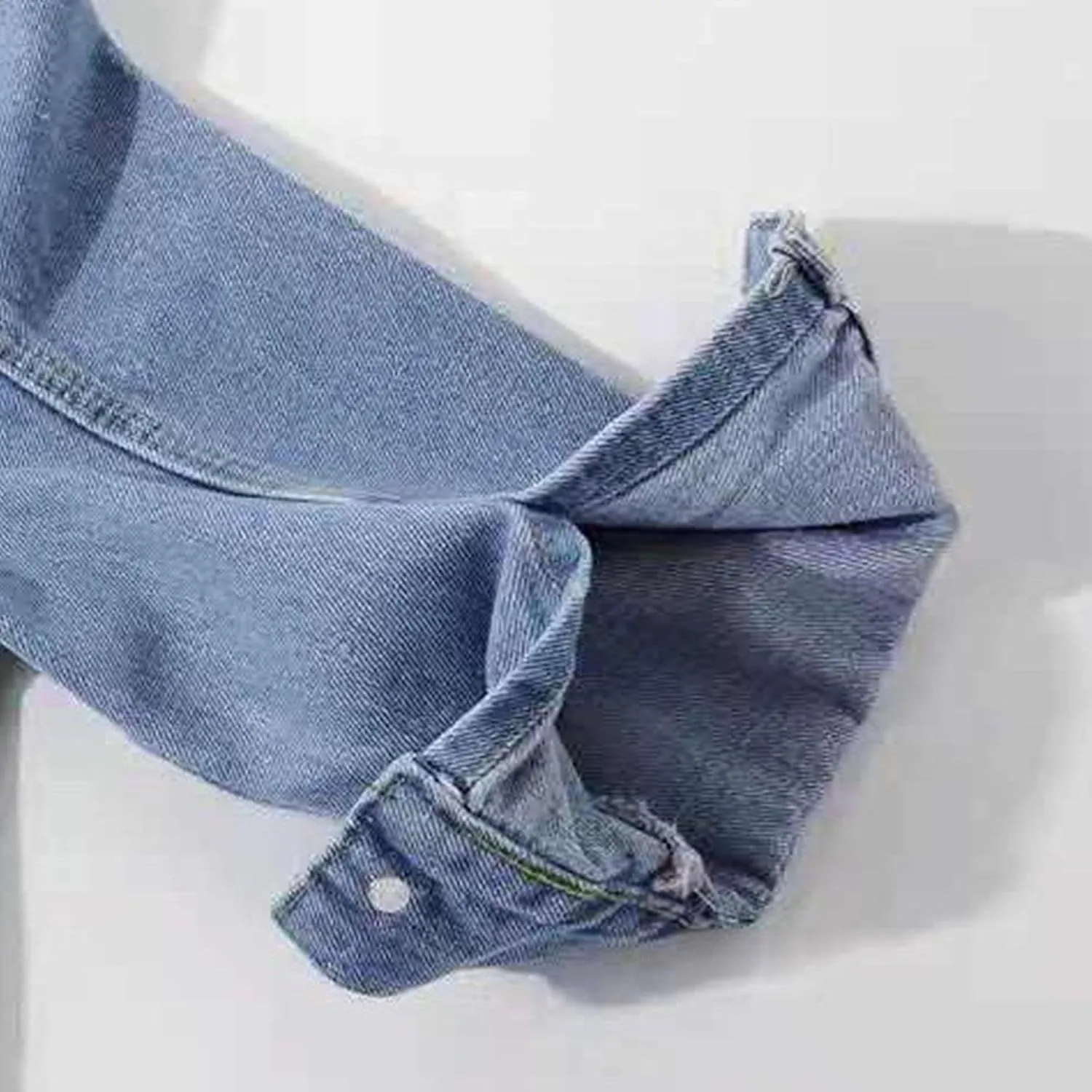 Women's 3/4 Sleeve Colored Cropped Denim Jacket Light Wash Short Jean Jacket Trucker Coat Light Jackets for Women